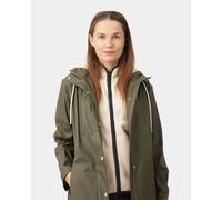 Ilse Jacobsen Rain Womens Short Rubberised Raincoat - Army 410