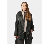 Ilse Jacobsen Rain Womens Short Rubberised Raincoat - Black Beauty 002