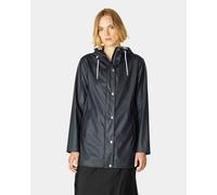 Ilse Jacobsen Rain Womens Short Rubberised Raincoat - Dark Indigo 660