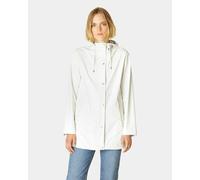Ilse Jacobsen Rain Womens Short Rubberised Raincoat - Milk Creme 121