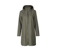 Ilse Jacobsen Raincoat | A Light and Feminine Trench-Inspired Raincoat with a Waist Belt | Softshell 100% Polyester | RAIN128 Army 40