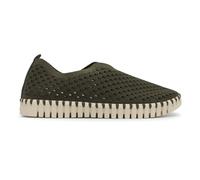 Ilse Jacobsen Tulip 3275 Textile Women's Slip On Shoes - Deep Olive - Size:UK 6