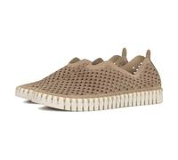 Ilse Jacobsen Tulip3275 Women's Flat Trainers Slip-on, Latte, 4 UK