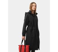 Ilse Jacobsen Womens 002 Long Parka Raincoat in Black - Size 14 UK