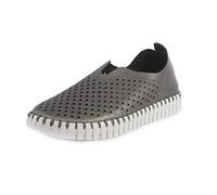 ILSE JACOBSEN Womens Tulip 3576 Textile Gun Metal Shoes 5.5 UK