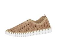 ILSE JACOBSEN Womens Tulip Slip-On Shoes Tan 5 UK