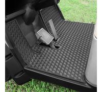 iLSKW Golf Cart Floor Mat for Yamaha G29 Floor Mat, 3/10" Thickness Rubber Full Coverage Precedent Mat, Fit for Yamaha Drive (Gen1), G29, YDR, Adventurer Carts Diamond Deluxe Black