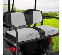 iLSKW Golf Cart Seat Covers - Breathable Fabric Universal Rear Seat Cover for Club Car, Ezgo, Yamaha