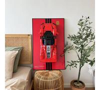 iLuane Display Wallboard for Lego Technic Ferrari Daytona SP3 42143, Adult Collectibles Lego Car Wall Mount for Building Set, Great for Lego Lovers (Only Display Wallboard)