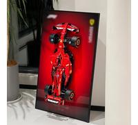 iLuane Display Wallboard for Lego Technic Ferrari Model Car Kit Building Set 42207, Adult Collectibles Wall Mount, Home or Office Décor, Gradient Color (No Car Included)