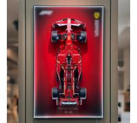 iLuane Display Wallboard for Lego Technic Ferrari SF-24 F1 Model Car Kit Building Set 42207 with LED Lights, Adult Collectibles Wall Mount, Home or Office Décor (No Car Included)
