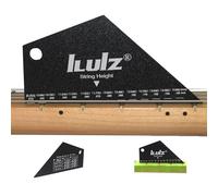 iLuiz Guitar Fret Rocker and Precision String Height Gauge Tool for Bass Guitar, Black