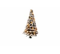 Iluminated Christmas Tree snowy, with 20 LEDs, 8 cm high