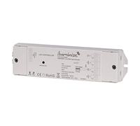 iluminize LED Controller, 750 Hz (flicker-free), 4 x 5 A, for white/duo-white/RGB/RGB+W/RGBW LEDs, 12 V-36 V constant voltage, Corded Electric, RGBW model 500.001, 120.0 grams