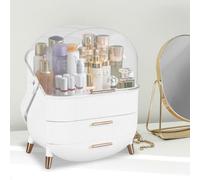 Ilus Three Layer Makeup Organizer Box Plastic Skincare Storage Display