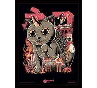 ILUSTRATA CATZILLA FRAMED 34X40