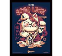 ILUSTRATA LUCKY CAT FRAMED 30X40