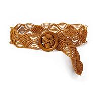 ILuvatar Women's Bohemian Style Rope Braid Waist Belt U33, Brown-06, 110 cm