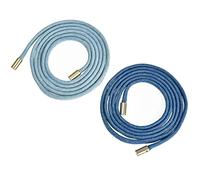 ILuvatar Women's Denim Waist Belt Blue Jean Waist Rope Tiny Belt for Pants Dress Jeansbelt, (Light +Dark Blue, 160 cm