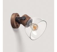 Iluzzia Dallas Glass Wall Light - Natural
