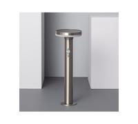 Iluzzia Helios Cool White Solar Powered Integrated LED Post Light with PIR Sensor in Stainless Steel Finish