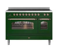 ILVE Milano 120cm Double Oven Range Cooker with 7 Zone Induction - Emerald Green