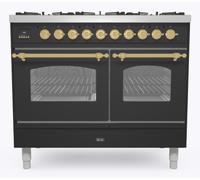 Ilve Milano PD106NE3/MGG 100cm Wide Graphite Grey Dual Fuel Freestanding Range Cooker