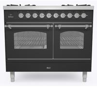 Ilve Milano PD10INE3MG 100cm Wide Graphite Grey Dual Fuel Freestanding Range Cooker