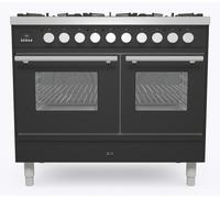 Ilve Roma PD106WE3/MG 100cm Wide Graphite Grey Dual Fuel Freestanding Range Cooker