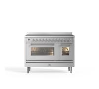 ILVE Roma PI127WE3/SS 120cm Wide Stainless Steel Induction Freestanding Range Cooker