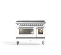 ILVE Roma PI127WE3/WH 120cm Wide White Induction Freestanding Range Cooker