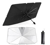 ILWIYRHNL Car Sun Shade Umbrella for VW Amarok Double Cab 2010-2020/VW Amarok 2022-2024, Foldable Windshield Sun Shade with 10 Ribs, UV Block Heat Insulation Front Window Visor Cover