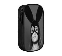 ILWVWVHK Ariana cat Girl Grande Pencil Case Personalized Design Option - Sturdy Oxford Fabric with 3 Pockets & Pen Loops (Gift Ready)