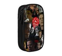 ILWVWVHK Bill Skarsgard Pencil Case with Detachable Strap - Oxford Cloth Multi-Pocket Bag for Pens, Tools, Cosmetics