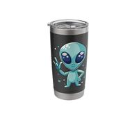 ILY Alien ASL Hand Gesture Deaf Hearing Loss Awareness Stainless Steel Insulated Tumbler