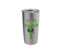 ILY Alien ASL Hand Gesture Deaf Hearing Loss Awareness Stainless Steel Insulated Tumbler