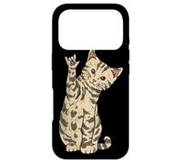 ILY Cat ASL Hand Gesture Deaf Hearing Loss Awareness Case for iPhone 17 Pro