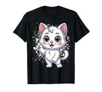 ILY Cat ASL Hand Gesture Deaf Hearing Loss T-Shirt