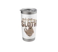 ILY Sloth ASL Hand Gesture Deaf Hearing Loss Awareness Stainless Steel Insulated Tumbler