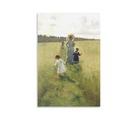 Ilya Repin-At The Boundary Painting On Canvas Wall Art Poster Scroll Picture Print Walls Decor Home Posters 24x36inch(60x90cm)