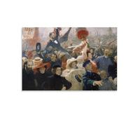 Ilya Repin-Celebration of The New Russian Constitution (1905) Canvas Poster Wall Art Picture Prints Hanging Photo Decor Home Poste