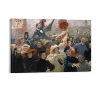 Ilya Repin-Celebration of The New Russian Constitution (1905) Poster Print Art Wall Painting Canvas Posters Modern Bedroom Decor 1