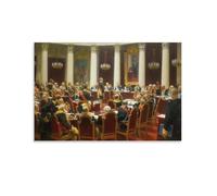 Ilya Repin-Ceremonial Sitting of The State Council on 7 May 1901 Marking The Centenary of Its Foundation (1902-1903) Artworks Pict