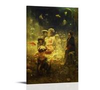 Ilya Repin Painter's《The Underwater Kingdom》Art Poster Canvas Wall Art Scroll Picture Print Living Room Walls Decor Homes 24x36inch(60x90cm)