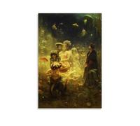 Ilya Repin Painter's《The Underwater Kingdom》Art Poster Wall Art Bedroom Prints Home Decor Hanging Picture Canvas 12x18inch(30x45cm)