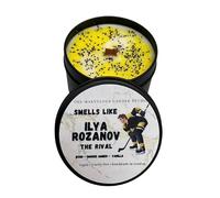 Ilya Rozanov Candle | Heated Rivalry Inspired | Hockey Romance Gift | Enemies to Lovers Booktok Candles | Connor Storrie | The Rival (4oz Candle)