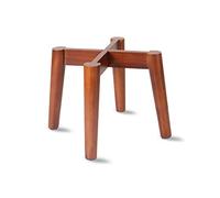 Ilyapa Indoor Plant Stand - Mid Century Modern Floor Planter Stand, 8 Inch Tall, 12 Inch Wide Walnut Stain Pot Holder Stand Riser - Add A Touch Of Mid Century Style To Any Room, Plants Display Rack