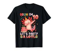 I'm 10th Birthday Axolotl Party Cute 10 Years Old Axolotl T-Shirt
