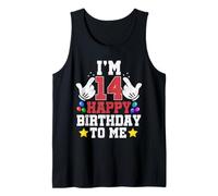 I'm 14 Happy Birthday to Me Funny 14th Birthday Boy Bday Tank Top