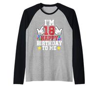 I'm 18 Happy Birthday to Me Official Adult 18th Birthday Raglan Baseball Tee